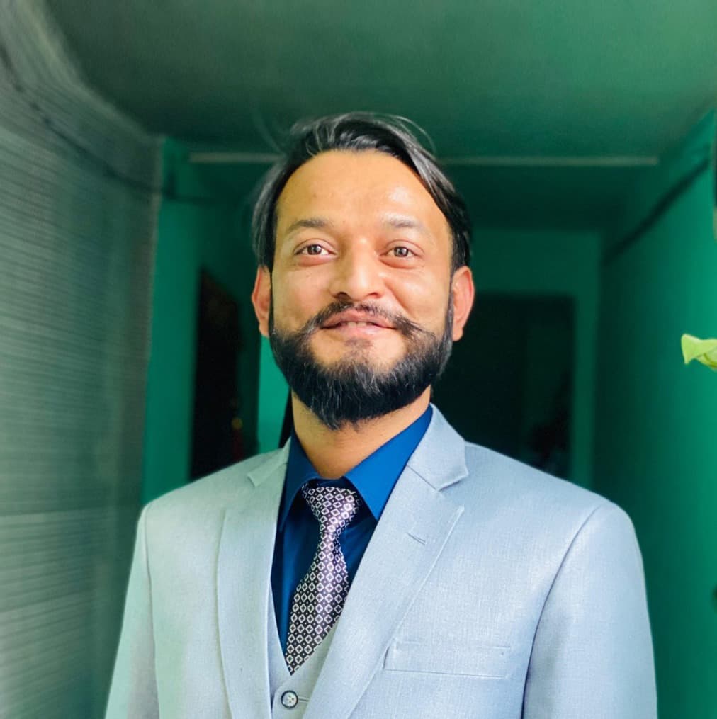 Nikesh Parajuli, photographed at home in Kathmandu